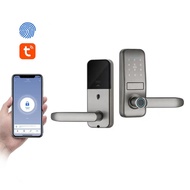 Room door handle intelligent fingerprint digital key automatic electronic lock