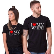[Ready Stock] T-shirt Couple’s I love Husband & Wife