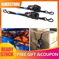 ilikestore Fabater Retractable Ratchet Straps  (2-Pack) 1.5in x 8.2ft Self Tie Down 1760lb Break Str
