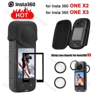 【In stock】For Insta360 ONE X2 X3 Camera Tempered Glass Film Screen Protector And Lens Protective Frame Case Accessories ELEQ