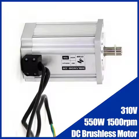 310V Brushless 550W BLDC 80mm High Power DC Motor Speed 1500rpm Brushless 3.5N.m Motor