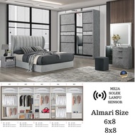 OWN LORRY FULL SET BILIK TIDUR ALMARI 6x8 / 8x8/MELAMINE ALMARI BAJU SLIDING