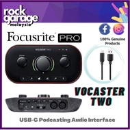 Focusrite Vocaster Two USB-C Podcasting Audio Interface