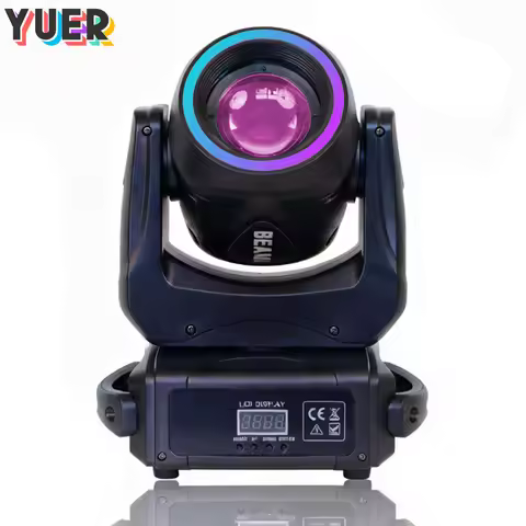 LED 150W Beam Moving Head Lighting With SMD RGB Ring Rainbow Effect 18Prisms DMX512 Music Control Fo
