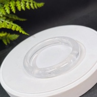 冰透白水晶手鐲 59MM 彩虹閃片白色水晶手環 精神靈性 激發潛能