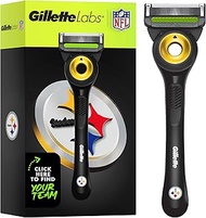 Gillette Labs Special NFL Steelers Edition Shaving Razor for Men - 1 Handle, 1 Blade Refill, Perfect