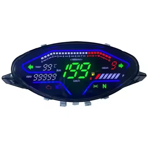 LED Digital Motorcycle Speedometer RPM Dashboard For Honda BIZ100 Biz100 C100 2023 Colombia,Brazil T