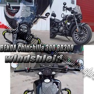 Motorcycle front Windshield Windscreen For BENDA Chinchilla 300 BD300  300BD BD 300  Chinchilla300 L