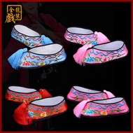 Quanlong Opera Costume - Authentic Dan Huadan Embroidered Bridal Shoes