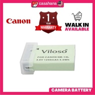 Proocam Viloso NB-13L rechargeable battery for Canon G5 X, G7 X, G7 X G9X 1 YEAR WARRANTY B