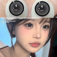 【LensQueen 24 jam hantar stok】Kanta lekap warna besar 14.5mm gaya Asia bubble gum gray versi 2025 na