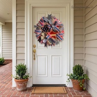 16 Inch 250th Anniversary Patriotic Wreath 4th of July Wreaths Memorial Day Window Wall Decoration