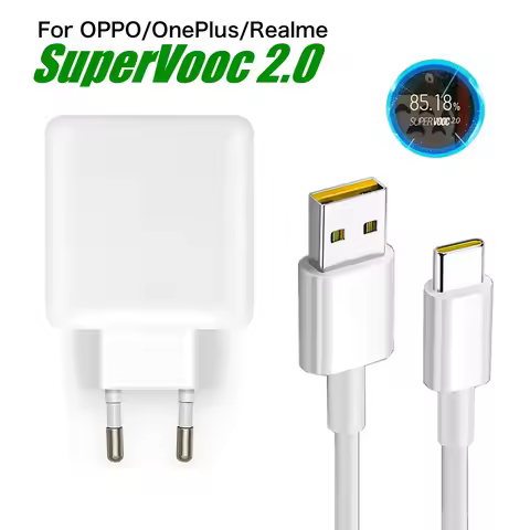 65W Supervooc Fast Charger For Oppo K9 Find X2 X3 X5 Reno 6 5 Realme GT Master X7 OnePlus 11 10 9 US