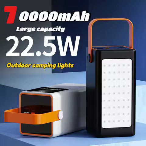 90000mAh Power Bank 22.5W Powerful Large Capacity External Spare Battery Fast Charging 50000mAh Powe