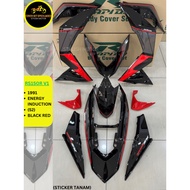 RAPIDO Cover Set Honda Rs150r V1 V2 V3 1991 Energy Induction (52) Black White Red Coverset Sticker T