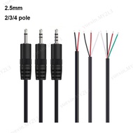 1M 30cm 3.5mm 3Pin 4pin Stereo AUX Male Female Wire Connector Audio Extension Cable 3 4 Pole Head Line 3.5mm DIY Core  MY2L3