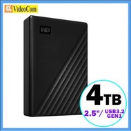 WD - WD My Passport 2.5吋 4TB (黑色) USB 3.2Gen1 便攜式外置硬碟 WDBPKJ0040BBK