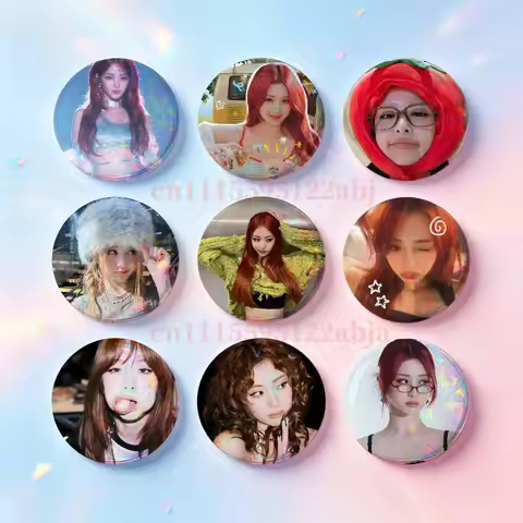 H-Huh Yunjin Custom Badges 75mm 44mm 25mm 32mm 58mm Hat Backpack Accessories Toys Collect Gifts Larg