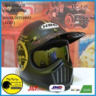 Hbc RETRO VESPA CAKIL HELMET + INNER VISOR (MR HELM)