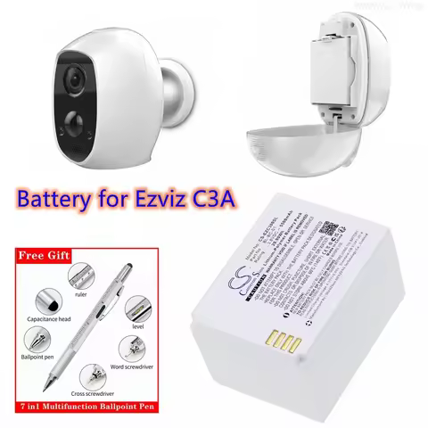 Home Security Camera Battery 3.8V/5500mAh BL-BC-01 for Ezviz C3A