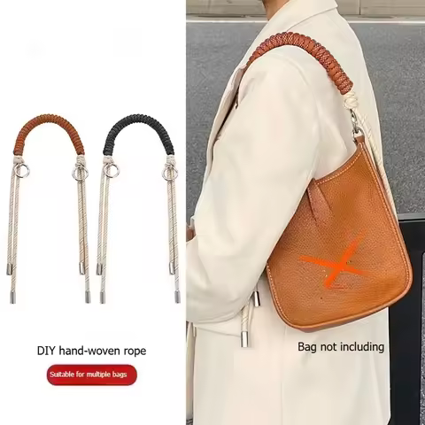 Braided Rope Bag Strap for Evelyn Longchamp Mini Bag Handbag Transformation Short Shoulder Strap Und