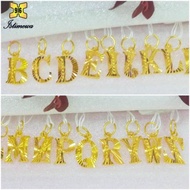 ISTIMEWA 916 Gold Pendant Alphabet Loket Huruf Emas 916