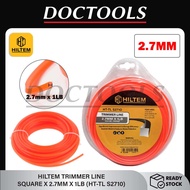 HILTEM BRUSH CUTTER TRIMMER LINE - SQUARE X 2.7MM X 1LB/ NYLON GRASS TRIMMER LINE/TALI MESIN RUMPUT