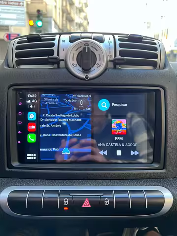 JIUYIN TS18 AI Voice Wireless CarPlay Android Auto Radio For Smart Fortwo 451 2005 - 2010 4G Car Mul