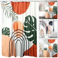 Shower Curtain Waterproof Bathroom Curtain with 12 Hooks 71 x 71 inches Modern Abstract Shower Curta