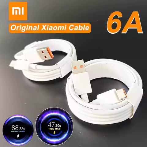 120W 90W 67W 6A Original Xiaomi Turbo Hypercharge Cable Fast Charging for Mi 17 Pro Max 14 Redmi Not