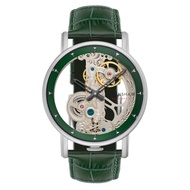 Thomas Earnshaw Men's 43mm Fowler Bridge Automatic Skeleton Watch with Leather Strap ES-8225