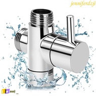 JENNIFERDZJI 3 Way Shower Head Diverter Valve, G1/2 T-adapter 3 Way Switch Faucet Valve, Valve Tool 