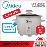 [FREE SHIPPING] Midea Conventional Rice Cooker MG-GP06B (0.6L) MGGP06B / MG-GP10B (1.3L) / Mistral M
