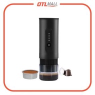 T-Colors - 便攜戶外2合1手持電動意式咖啡機 - 黑色（兼容咖啡粉+咖啡膠囊）