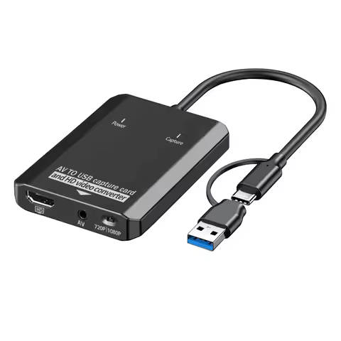 VHS to Digital Converter RCA to HDTV Adapter USB Video Capture Card For VCR/DVD/AV/PS2/Wii For Windo