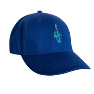 不明手勢鴨舌帽(藍色)