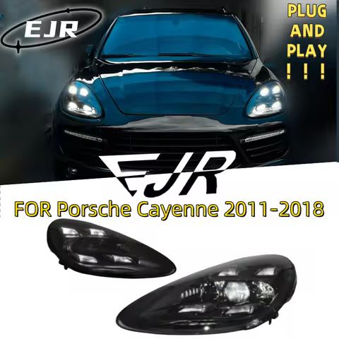 For Porsche Cayenne 2011-2018 Car Headlights 958.1 958.2 high Quality LED upgrade to 9Y0 Plug and Pl