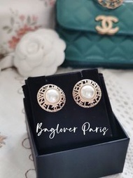 Chanel 24s 23a 23s 23p 耳環 earrings gold Pearl studs