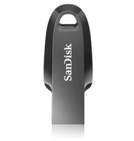 SanDisk Ultra Curve USB 3.2 Gen 1 Flash Drive CZ550 256GB USB3.0 Black compact design 5Y MS2-000950