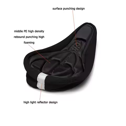 Soft 3D Saddle Bike Seat Cover Comfortable Foam Cushion Cycling Saddle Seat Pad New Bike Accessories
