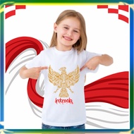 SM Garuda Indonesia Independence Day T-Shirt for Children, August 17th, Boys and Girls, Fashion Kids