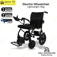 Electric Wheelchair Lightweight Foldable 14kg GENTECH Motorized Wheelchair Remote Kerusi Roda Elektr