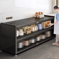 Kitchen Shelf Floor Multi-Layer Storage Cabinet Multi-Function Microwave Oven Dining Side Locker Cup