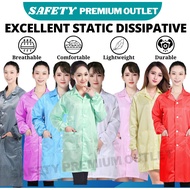 [ORIGINAL] ESD Smock Blue, White, Pink, Yellow Long Sleeve Baju ESD Antistatic ESD Protection 防静电衣 A
