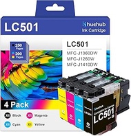 LC501 Standard Yield Ink Cartridges Replactment for Brother LC501 LC501XL LC 501 LC501BK LC501C LC50