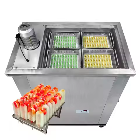 Automatic Ice Pop Popsicle Lolly Freezer Making Machine Mini Popsicle Ice Cream Stick Machines