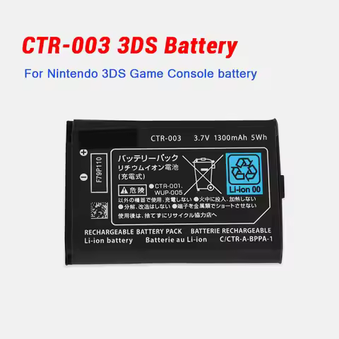 CTR-003 3DS Battery CTR003 1300mAh 3.7V Lithium Ion Batteries for Nintendo 3DS/2DS Game Console N3DS
