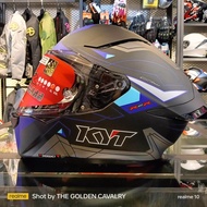 KYT R2R PRO LED MATT BLACK/BLUE ECE22.06 FULL FACE HELMET