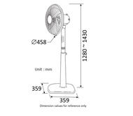 KDK N40HS LIVING STAND FAN