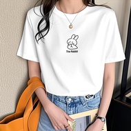 Clothes Fashion Tops Short-Sleeved T-Shirts Printed S-2XL Versatile Casual Sports Tops-6232.